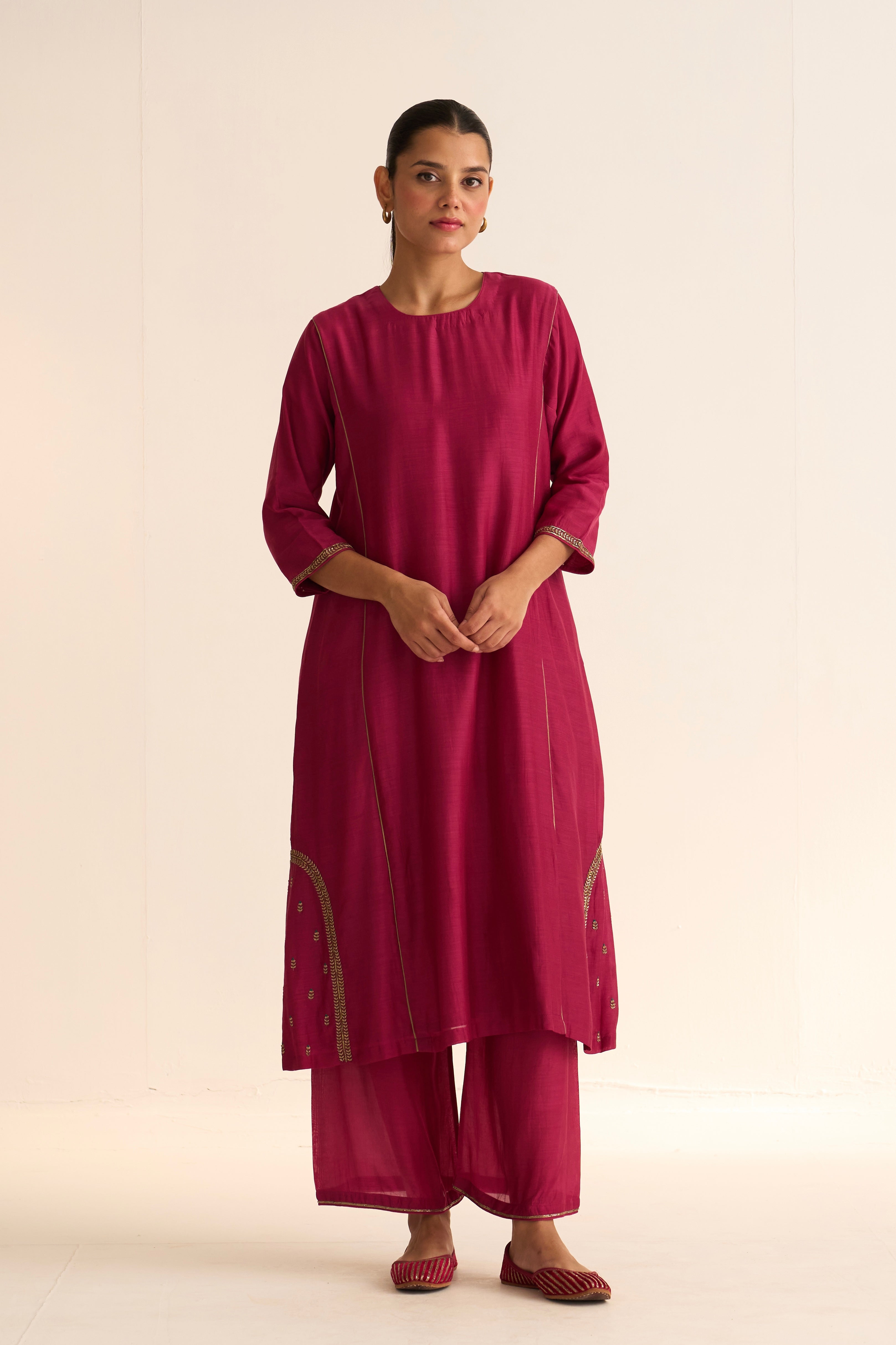 Kumud Deep Rani Pink Kurta Set – DOT